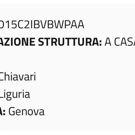 A Casa Di Brenda Appartamento Chiavari